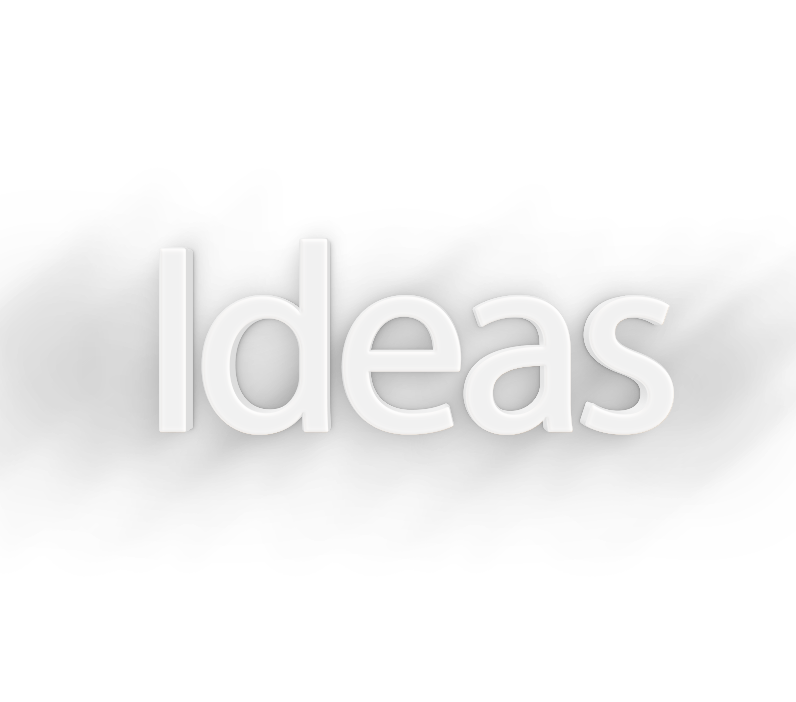 Ideas png, word Ideas png, Ideas word png, Ideas text png, Ideas font png, word Ideas text effects typography PNG transparent images